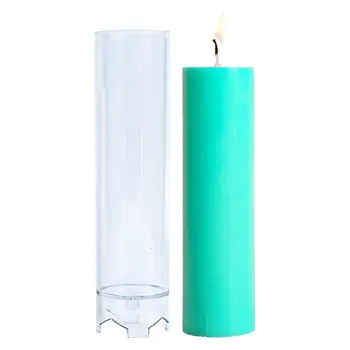 Форма за свещник 3d Цилиндрични Форми за производство на свещи Конична форма, за да проверите за производство на свещи Форма за Сватбени свещи Форма за вечеря
