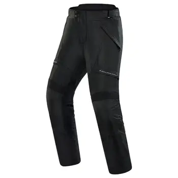 Черни износоустойчиви непромокаеми панталони от плат Оксфорд за каране на мотоциклет, мъжки панталони за мотокрос, защитни панталони за нощно размисъл