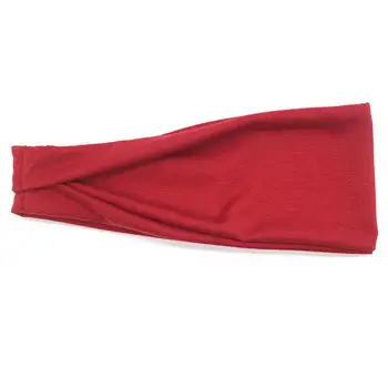 Превръзка на главата за практикуване на йога, нескользящая еластична лента за коса, спортен сигурност (червен)