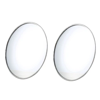 2 Цветни кръгли огледала за обратно виждане с диаметър 3.7 инча, за кола