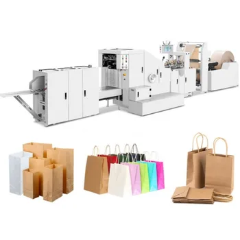Машина за печат и изработка на хартиени торбички Машинно оборудване за производство на хартиени опаковки за продажба на Машина за производство на сандвич-хартиени пакети