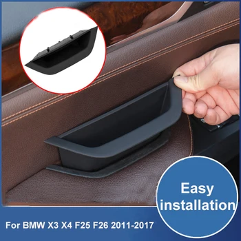 Новата дръжка за вътрешната страна на вратите, капака на таблото Подлакътник, Кутия за съхранение на LHD за BMW X3 X4 F25 F26 2011-2017