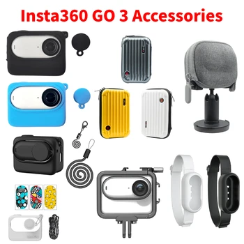 Комплект аксесоари за екшън камери Insta360 GO 3, чанта за тяло/защитен калъф/джоб за каишка за фотоапарат Insta360 GO 3, аксесоари