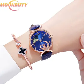 Дамски модни, Луксозни часовници са с уникален и креативен елегантен дизайн, ежедневните кварцови часовници за жени, дамски ръчни часовници Montre Femme