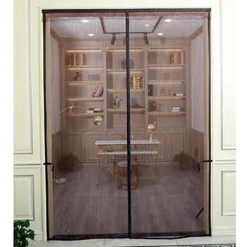 Вратата се завеса с магнитна мрежа с диамант криптиране, защита от комари и мухи, вентилационна (противовакуумна) канална магнит, смукателна врата завеса