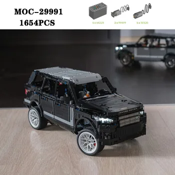 Класически блок MOC-29991 за сглобяване на джипа 1654 бр., модел детайли за възрастни и деца, детска играчка за подарък
