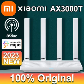 2,4 Ghz И 5 Ghz Xiaomi AX3000T Рутер за домашни офис Игри Модерен Преносим NFC връзка 1.3 Ghz Процесор 2x2 160 Mhz WAN LAN LED Mi