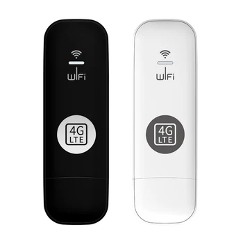 4G Модем на USB ключ със слот за СИМ-карта Wi-Fi Рутер Преносимо устройство за достъп до мобилна безжична мрежа WiFi Адаптер Поддържа 10 потребители