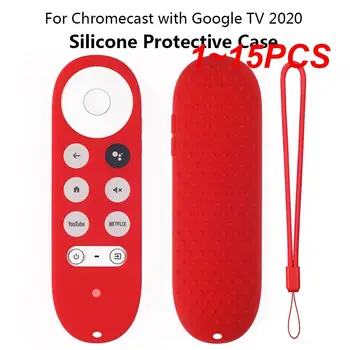 1 ~ 15шт Калъф за дистанционно управление, Защитен силиконов калъф за Гласово дистанционно управление на Google TV 2020, устойчив на удари Калъф