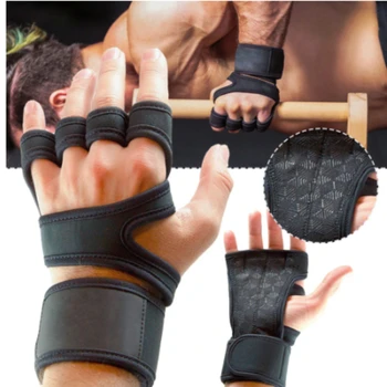 1 Чифт ръкавици за вдигане на тежести за мъже и жени, за фитнес, бодибилдинг, гимнастика, ръкавици за защита на ръцете, китките, дланите