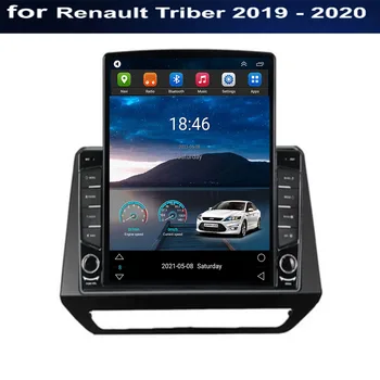 За Tesla Style 2 Din Android 12 Автомобилен Радиоприемник За Renault Triber 2019-2020-2035 Мултимедиен Плейър GPS Стерео Carplay RDS