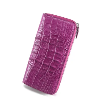 Нов дамски луксозен портфейл от естествена кожа, trend чантата с дълги секции и висококачествена чанта за почивка под мишниците, модерни портфейли-клатчи