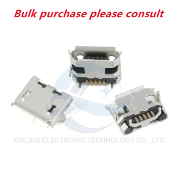 Изцяло меден Micro-USB конектор 5 ПЕНСА USB конектор socket socket 12 комбинации за 5 компонента на опаковката