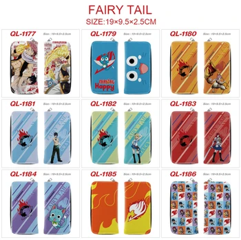 Дълъг портфейл с логото на аниме Fairy Tail, Нов портфейл за пари в брой карти, бутик за подаръци за момчета и момичета, портфейл с цип