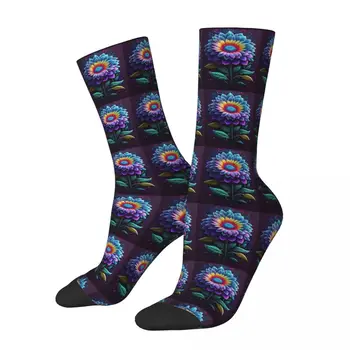 Хипнотични чорапи с цветове, висококачествени чорапи в стил Харадзюку, всесезонни чорапи, аксесоари за подарък на мъж или жена за рожден ден