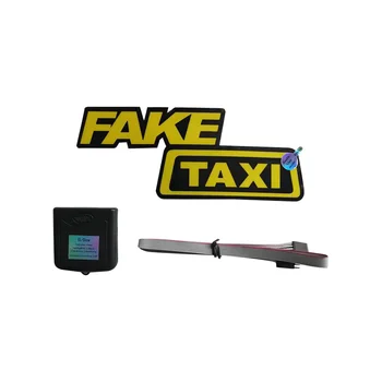 Забавен стикер на прозореца на такси, Светоизлучающая състезателни автомобили светещо табло, Предното стъкло за полагане на Декоративни светлината на светодиода