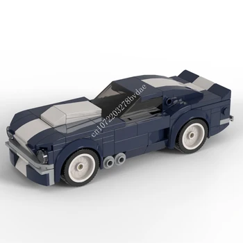 198 бр. MOC Speed Champions Mustangs GT Модел на спортен автомобил градивните елементи на Технологични Тухли САМ Творческа монтаж на Детски играчки, Подаръци