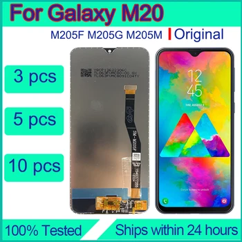За Samsung Galaxy M20 Подмяна на екрана на Едро на Оригинални ремонт сензорен дисплей Tauschen Pantalla LCD Reparatur Assembly M205F