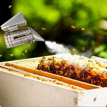 Smokehouse за пчеларството, комплект ръчен предавател на пчелите от неръждаема стомана, Инструмент за пчеларството, Инструмент за пчеларството, пулверизатор