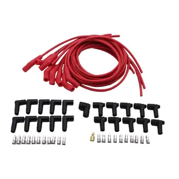 Комплект кабели за свещи, Резервни части, заместители на аксесоари за автомобили висок клас, Траен Универсален 8,5 мм, червен, за Mopar