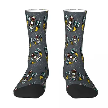 Традиционни чорапи с татуировка Спътник, Мъжки, Дамски Чорапи от полиестер, Адаптивни Забавни
