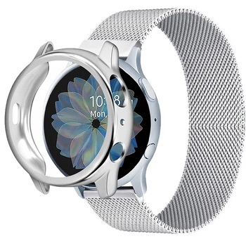 Калъф + Каишка За Samsung Galaxy Watch Active 2 40 мм 44 мм С Магнитна Линия-Гривната Galaxy Watch Active 1 2 40 мм 44 мм Каишка