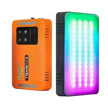 Soonwell MC8 2600-6000 K RGB Creative Light 8 W Джобно Мини-Карманное RGB Видео Осветление за DSLR-камери с Осветление за Видеоблогинга на Живо