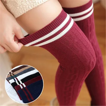 Секси чорапи, дамски чорапогащи над коляното, Новост 2023, Модни дамски Дълги памучни чорапи за момичета, Женски