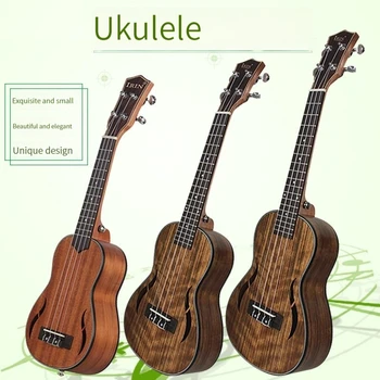 21/23/26 инча 4 Дървени Хавайски китари ukulele Акустичен Музикален инструмент Орех