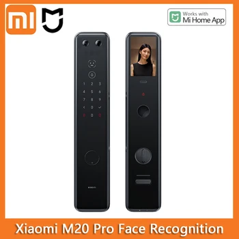 2023 Xiaomi Smart Door Lock M20 pro Разпознаване на лице, Пръстови Отпечатъци Bluetooth, NFC Отключване За MiHome С Визуален екран Cat Eye