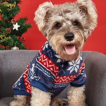 Коледно облекло за кучета Зимно топло облекло Пуловер Hoody за малки кучета, Чихуахуа, йоркширски Териери Яке за кученца, котки Дрехи за домашни любимци
